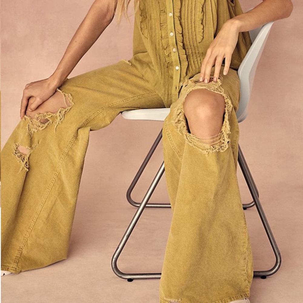 Night Fever Cord Flare Jeans
